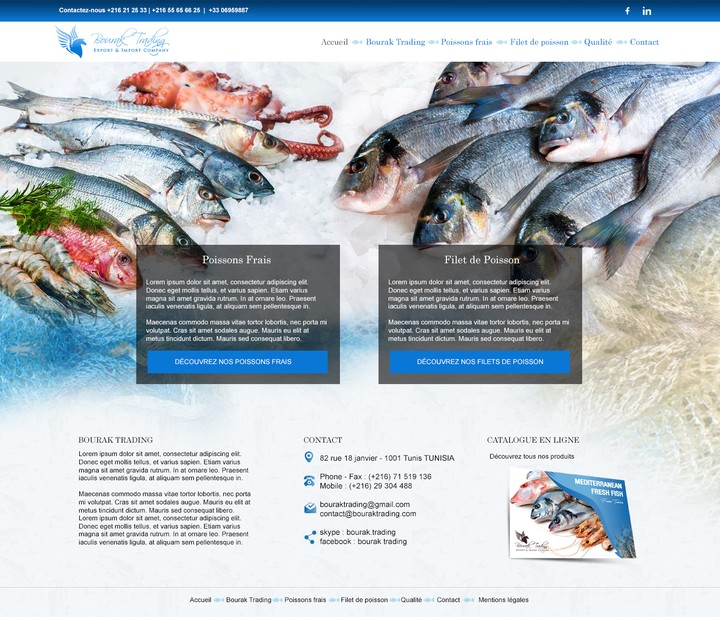 wordpess website Fish