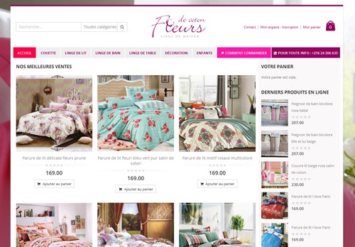 woocommerce fleur de coton