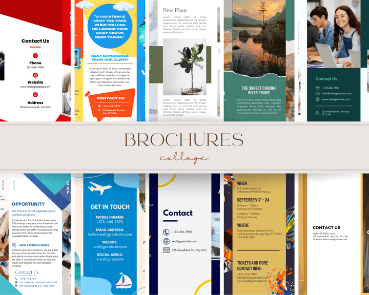 Brochures Collage