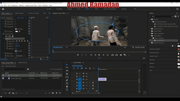 Dream effect by using adobe premiere