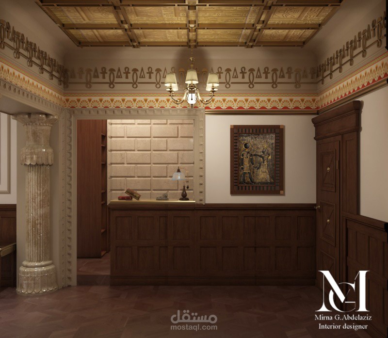 entrance office in pharaonic style