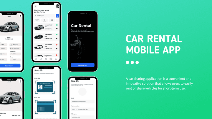 Developpement of a Mobile Application for car sharing
