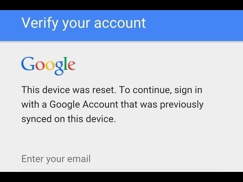 ثغرة تخطى حساب جوجل Verify your Google Account