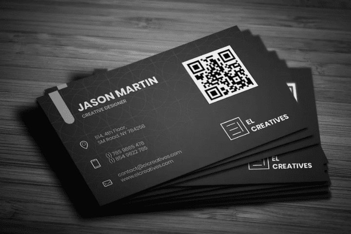 Design professional and creative business cards and QR code