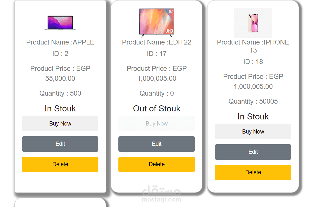 ecommerce website