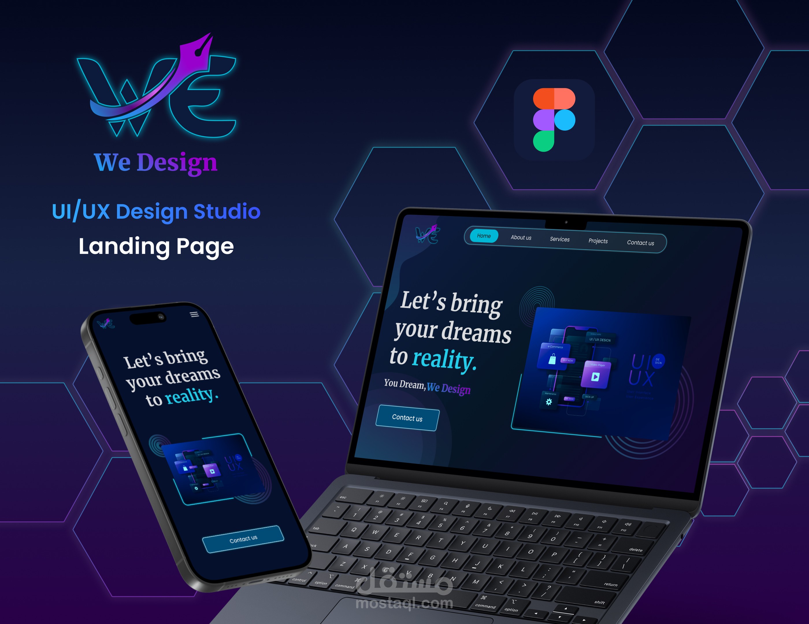 Landing page for design studio | مستقل