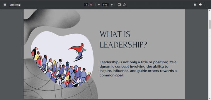 PowerPoint about Leadership