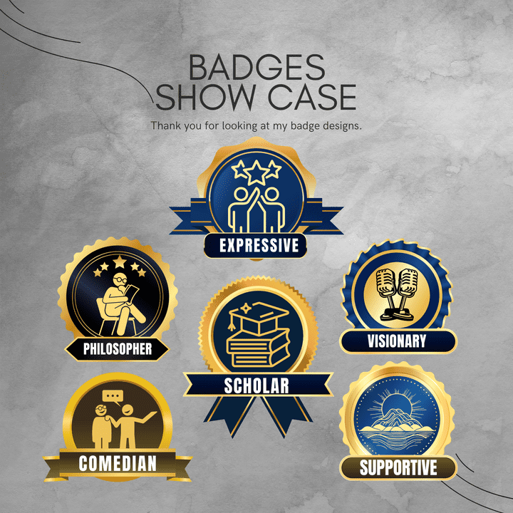 badges show case