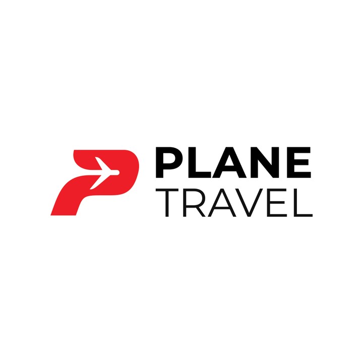 لوجو لشركه طيران باسم plane travel