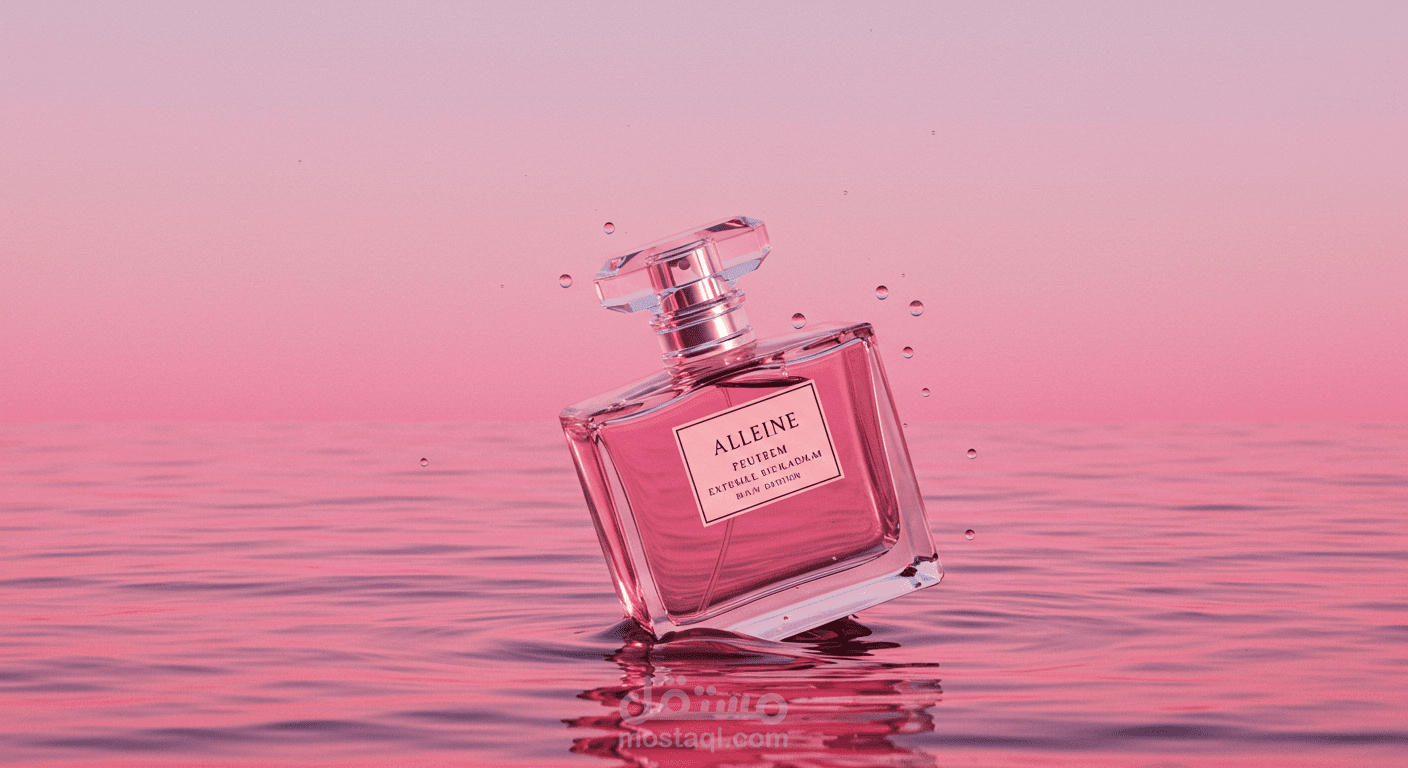 بوستر اعلاني لعطر رقيق