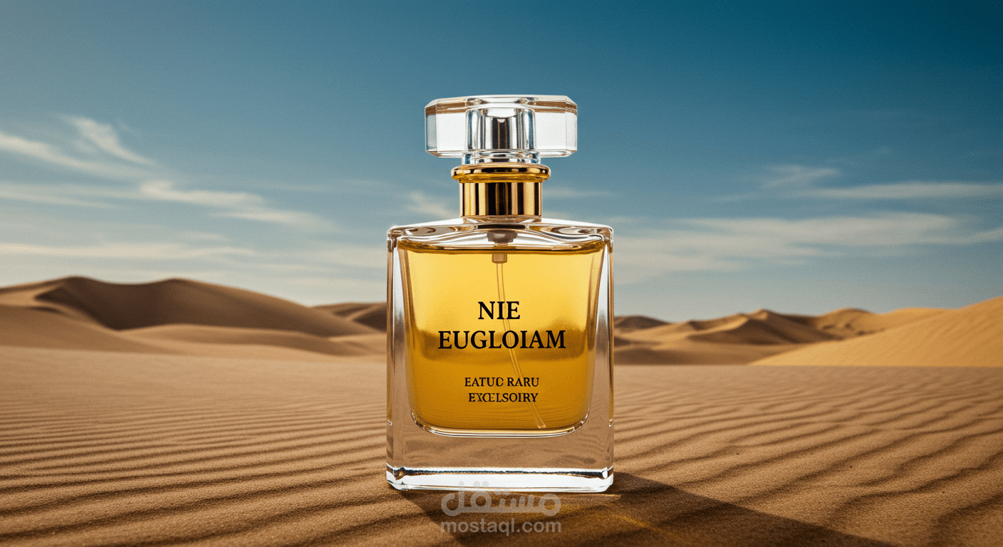 بوستر اعلاني لعطر فخم