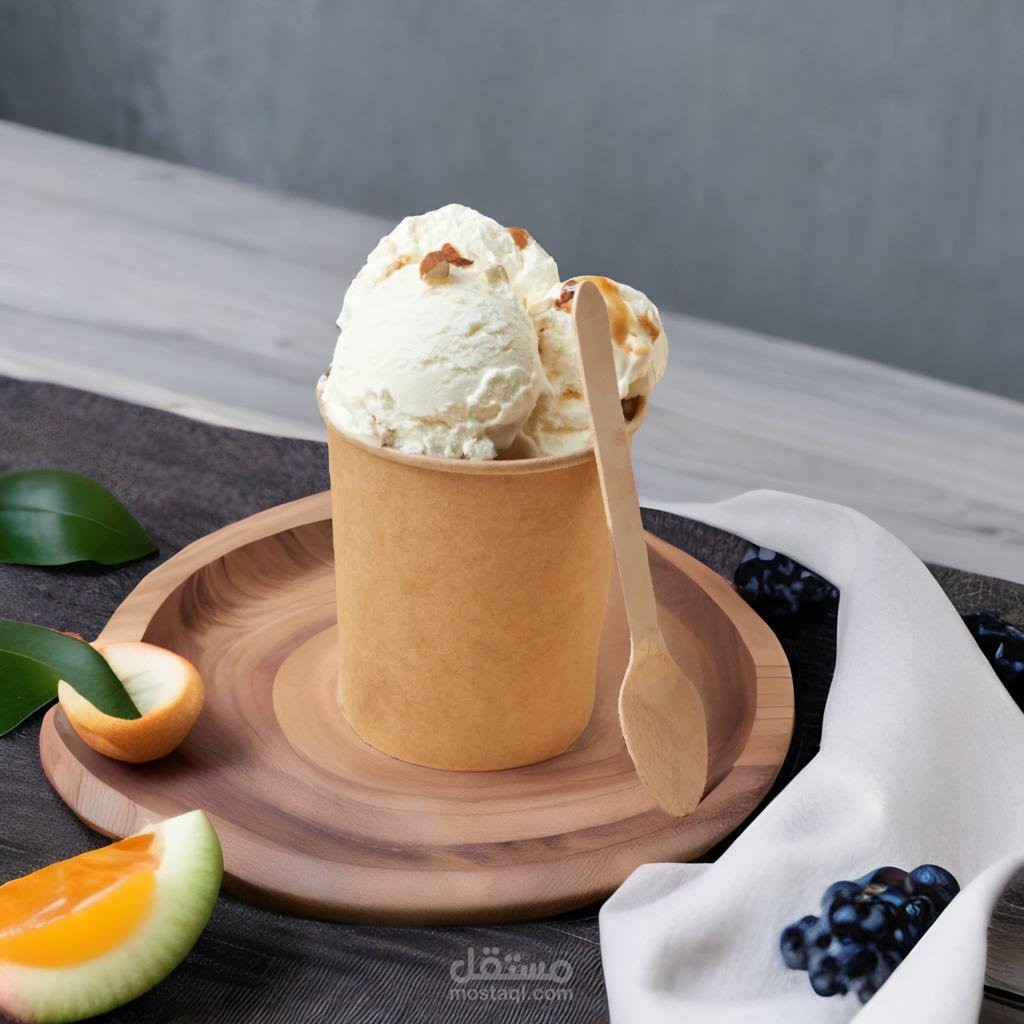 تصميم ice cream بالفوطو شوب