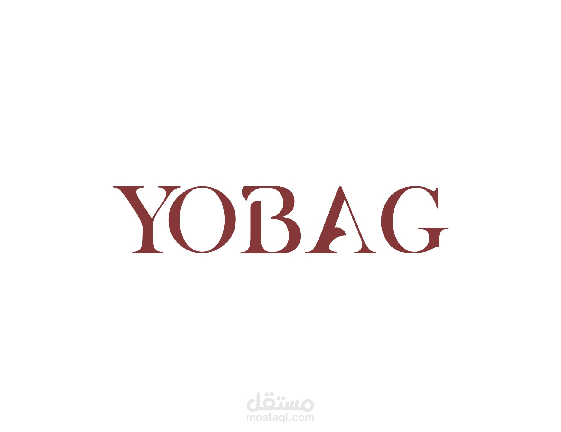 تصميم شعار YOBAG للحقائب.