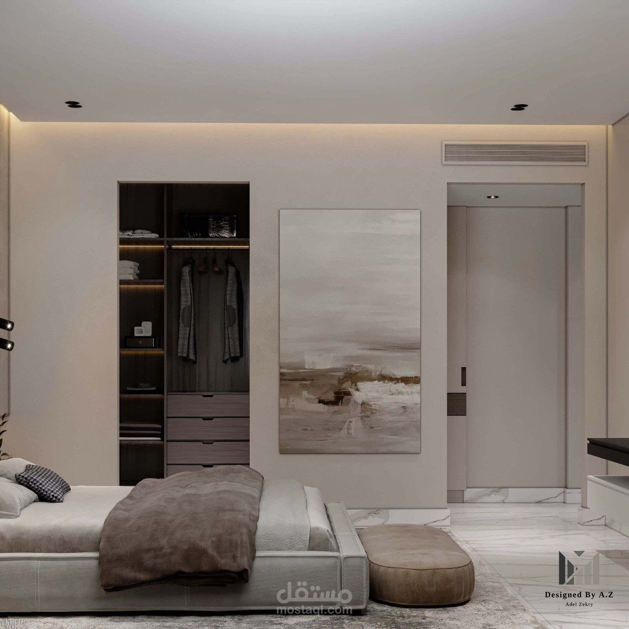 تصميم لغرفه نوم رئيسيه Hyde Park Master Bedroom