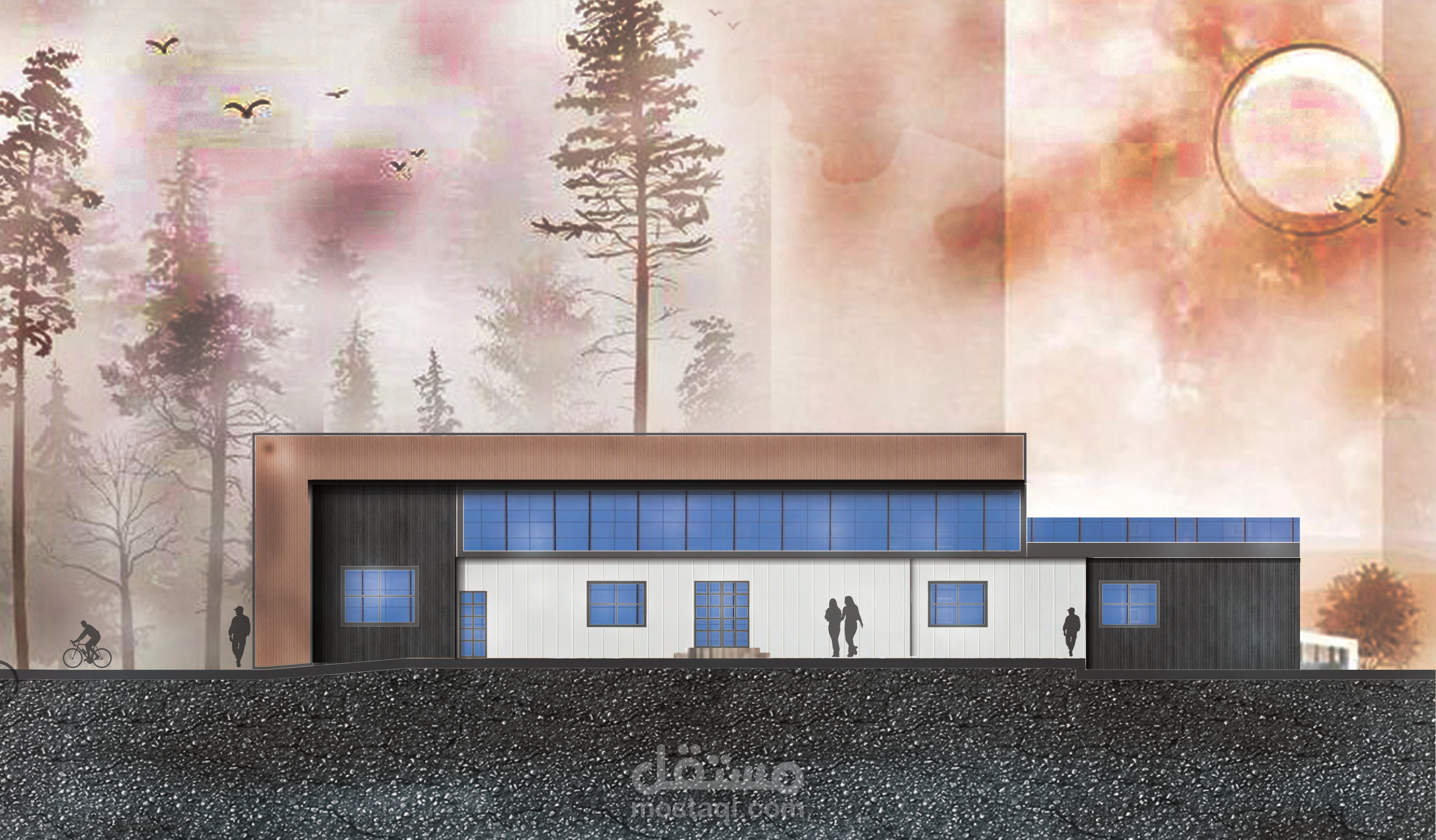 تصميم معماري لواجه