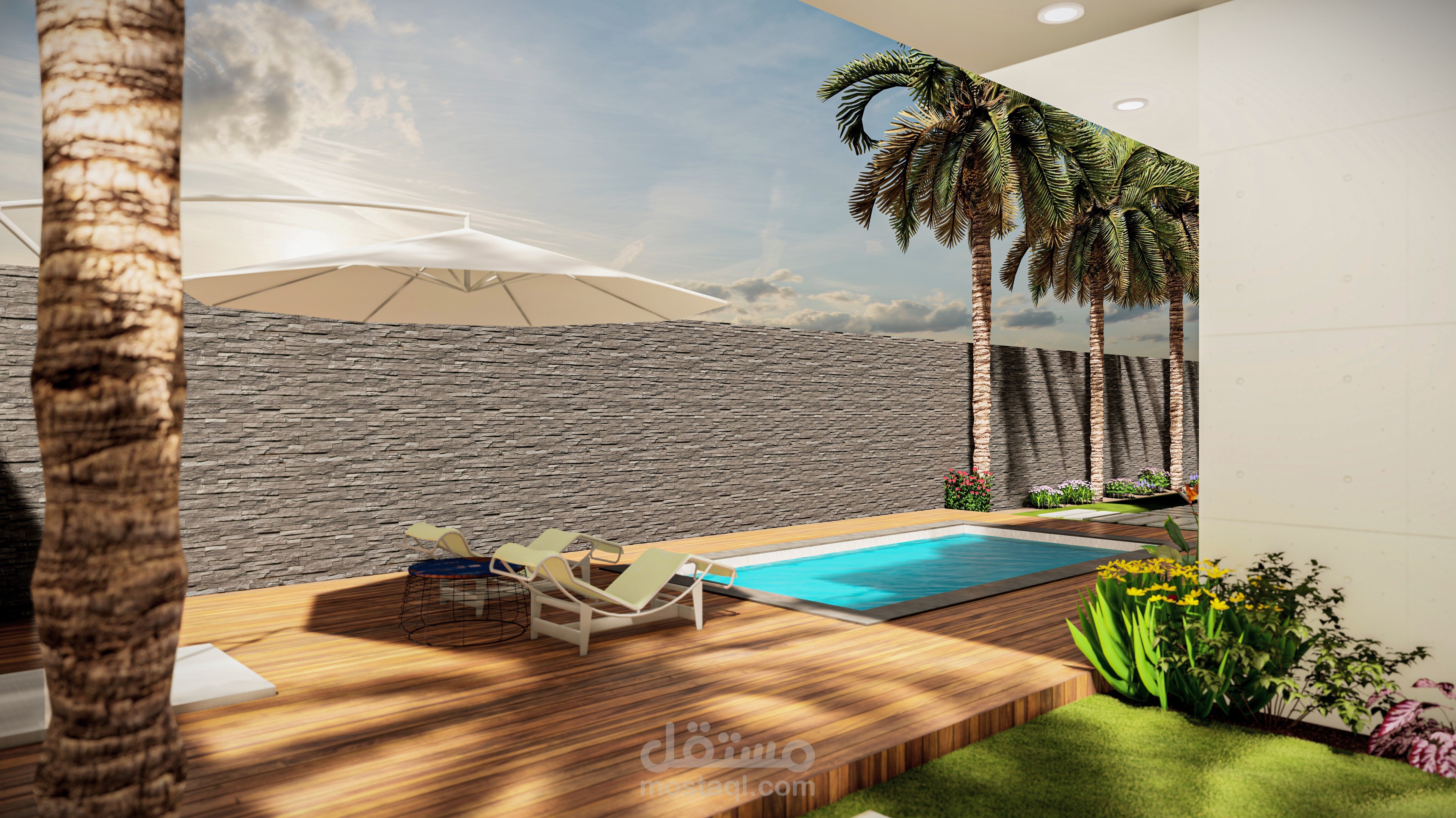 تصميم حديقة منزلية