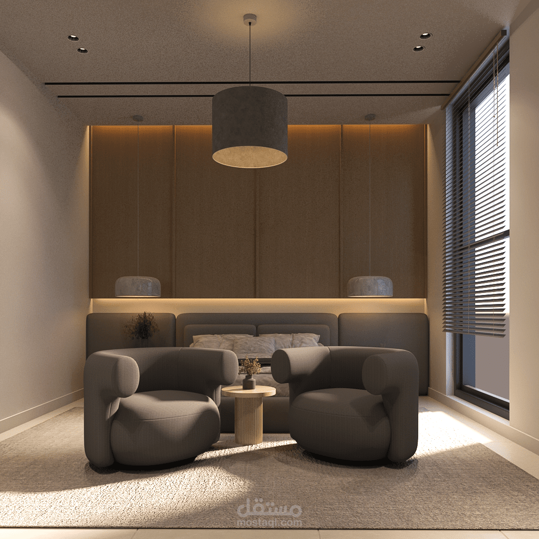 تصميم داخلي احترافي ثلاثي الأبعاد باستخدام 3ds Max و V-Ray بدقة عالية