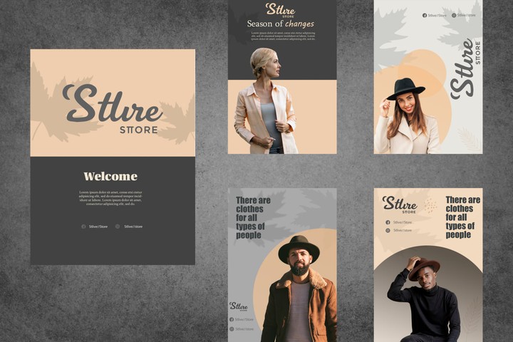 Social Media Design For Stlive Store