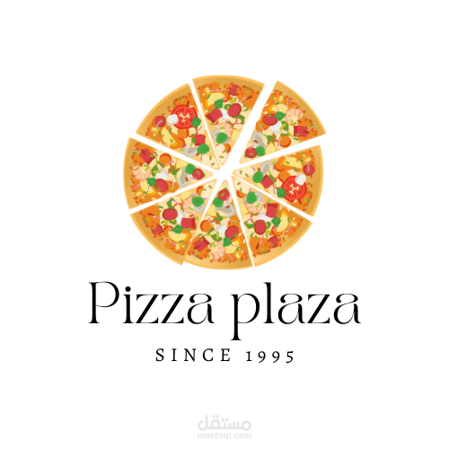 لوجو مطعم بيتزا pizza plaza