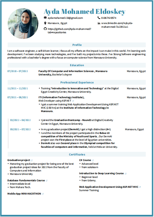 عمل السيرة الذاتية (CV)