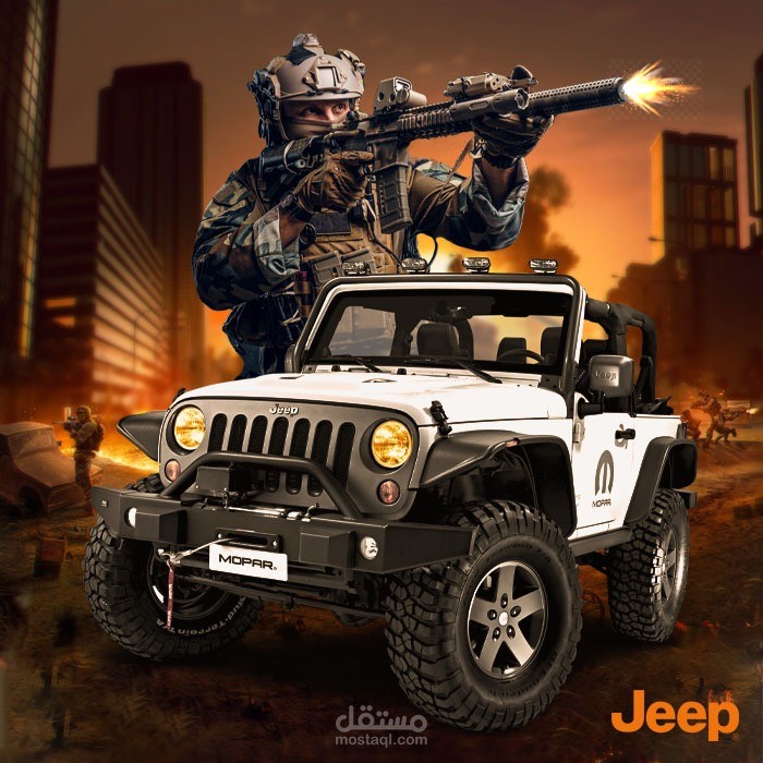 تصميم بوستر لماركة Jeep