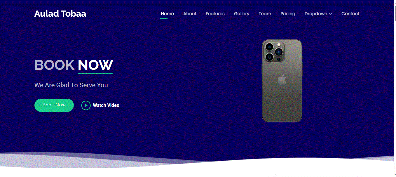 صفحة هبوط لعرض منتجات landing page