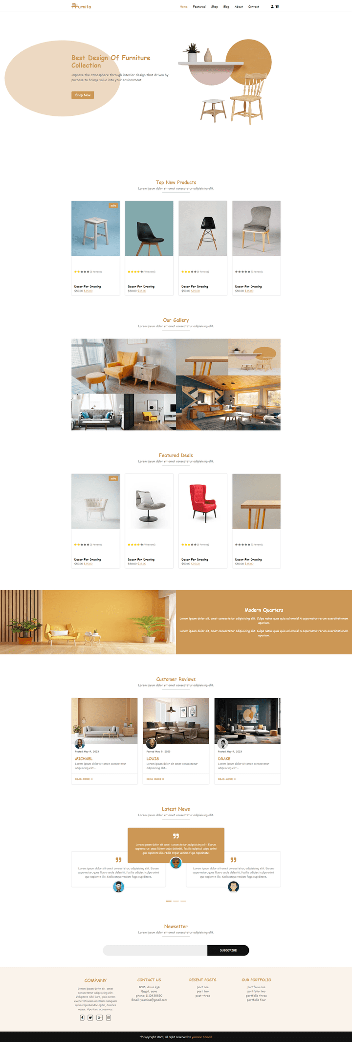 Responsive Furniture shop