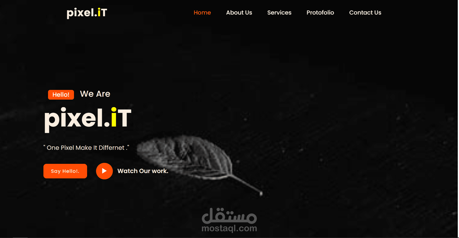 front-end website