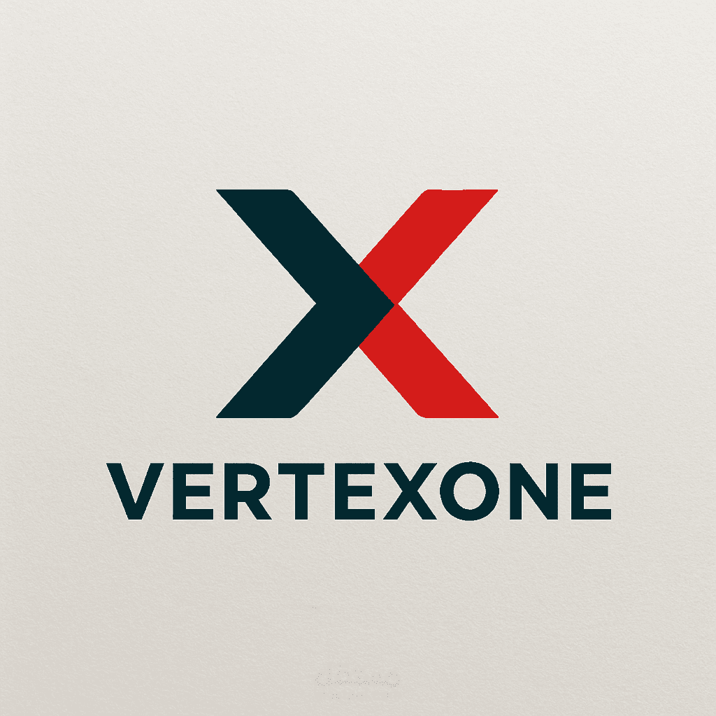 تصميم شعار و هوية بصرية كاملة لمشروع VertexOne