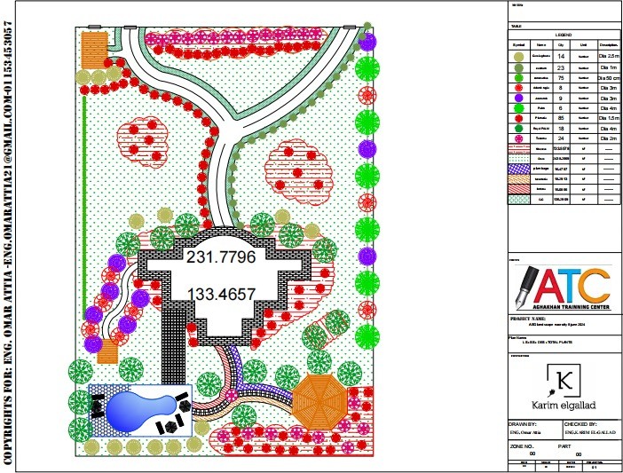 Landscape - تصميم AutoCad