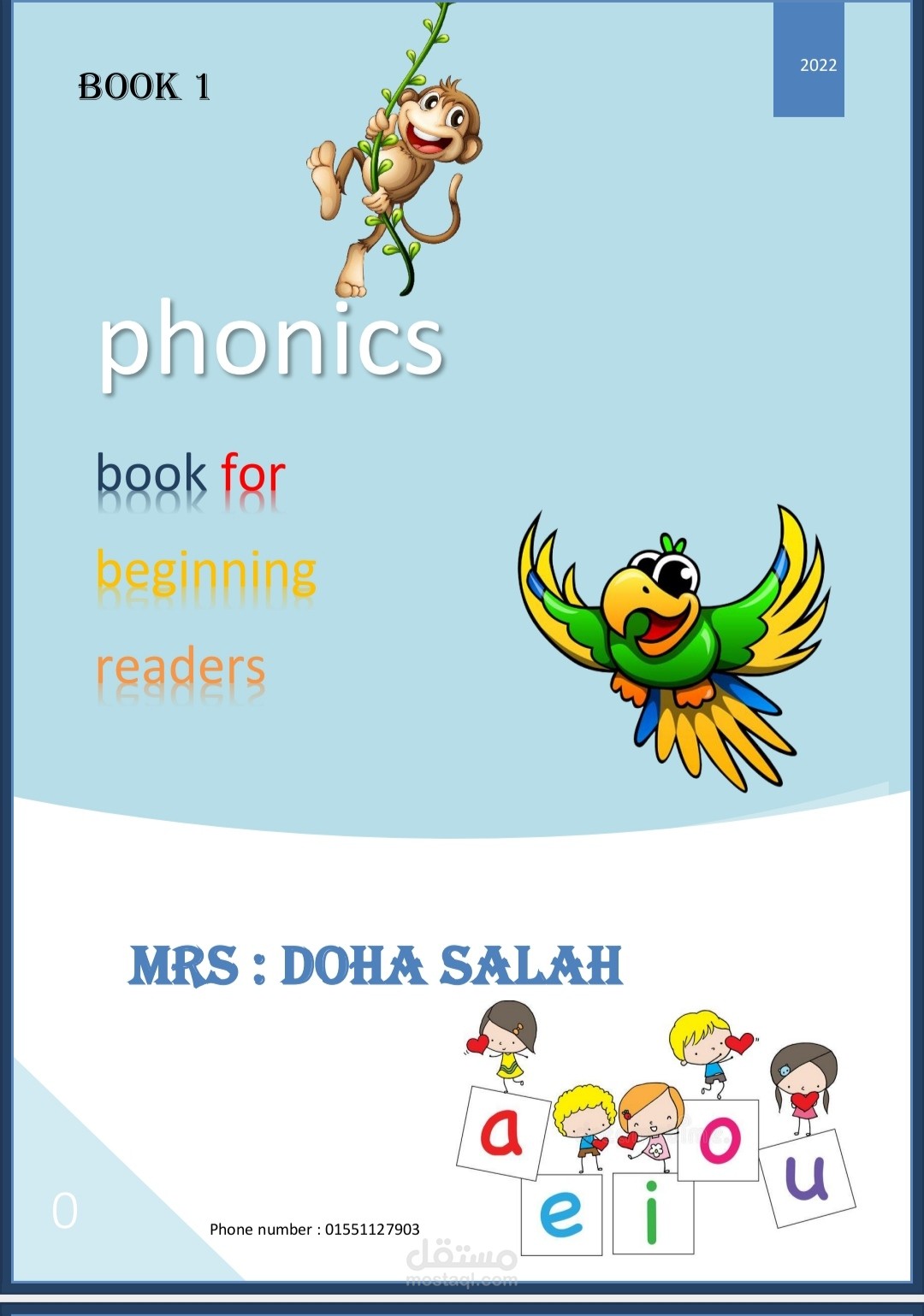 Phonics design book for children