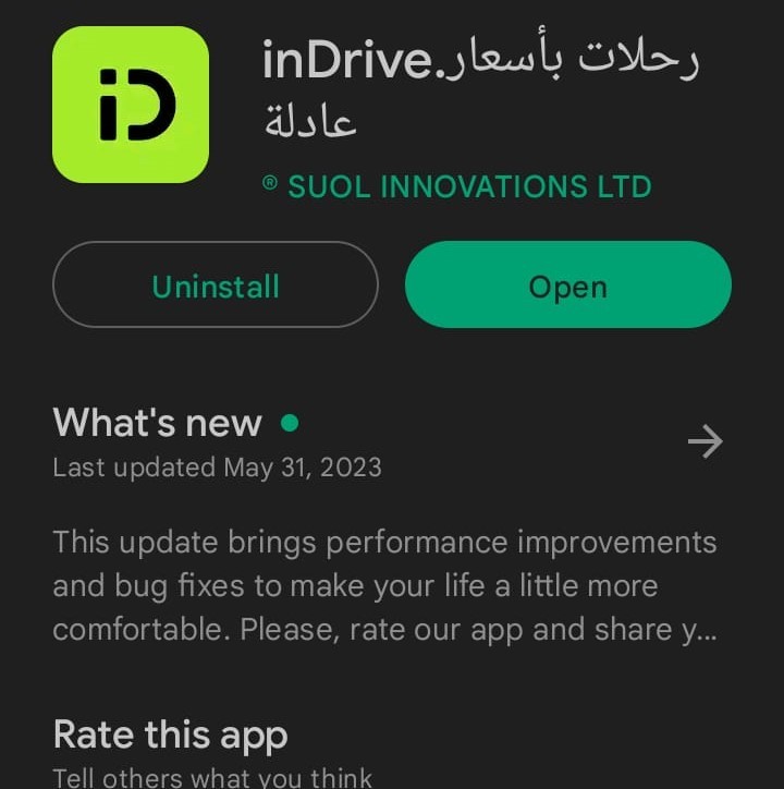 Owner of Application of Indrive