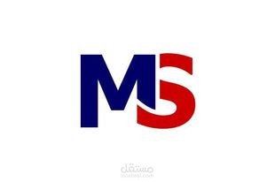 لوغو لشركة اسمها MS | مستقل