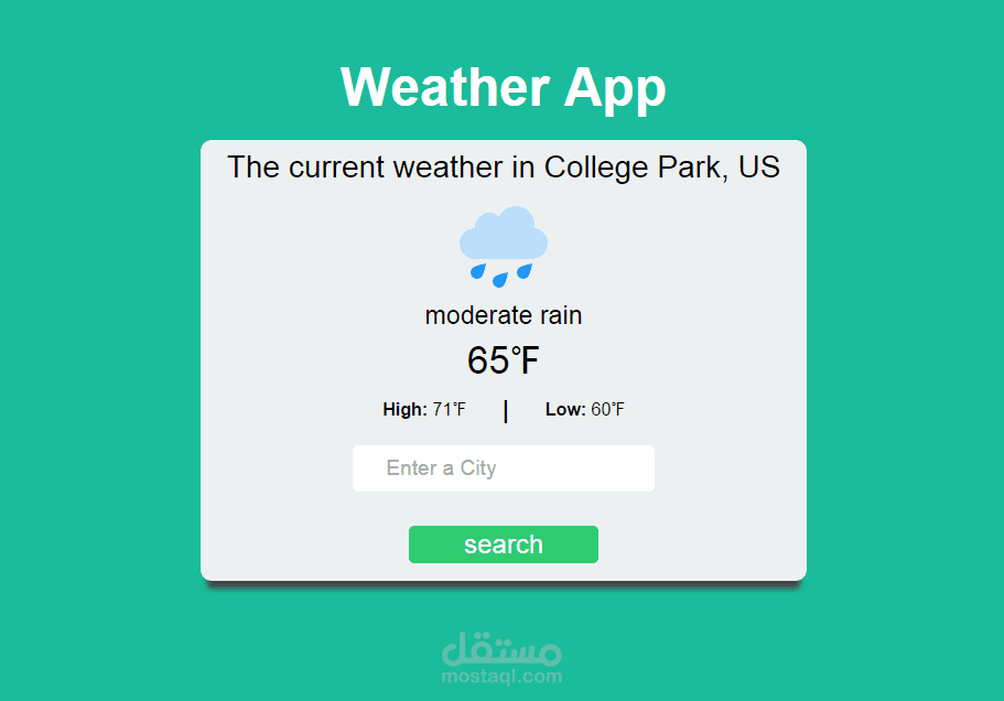 weather-app using APIs