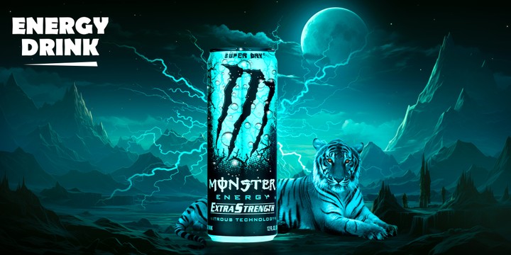 Photo Manipulation (Monster Energy Drink AD)