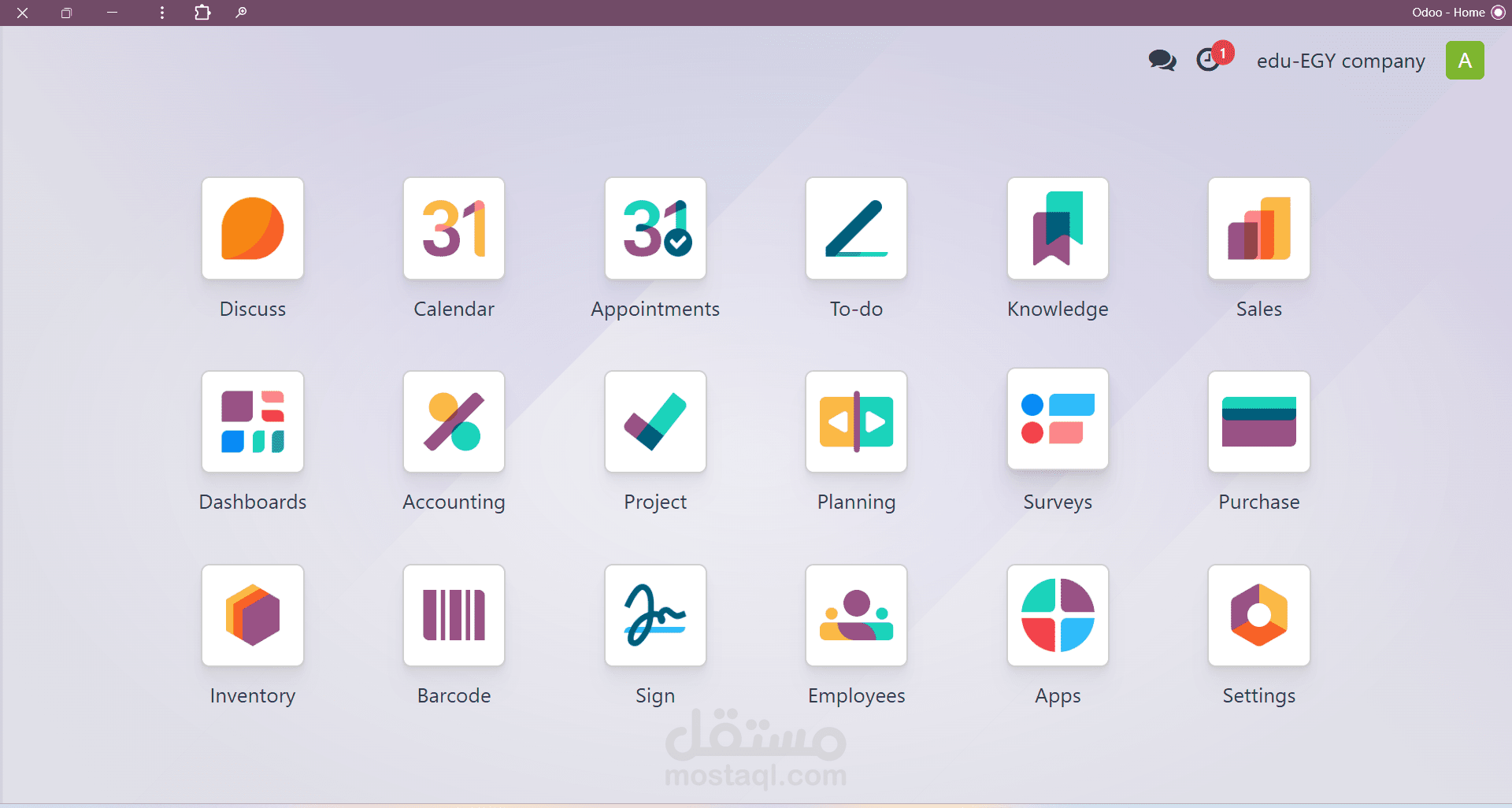تقديم خدمات محاسبية متكاملة عبر نظام Odoo ERP