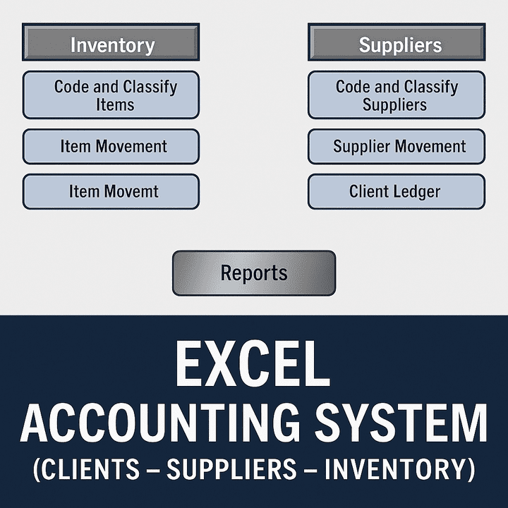 اقدم لك برنامج متكامل على Excel لإدارة العملاء والموردين والمخزون