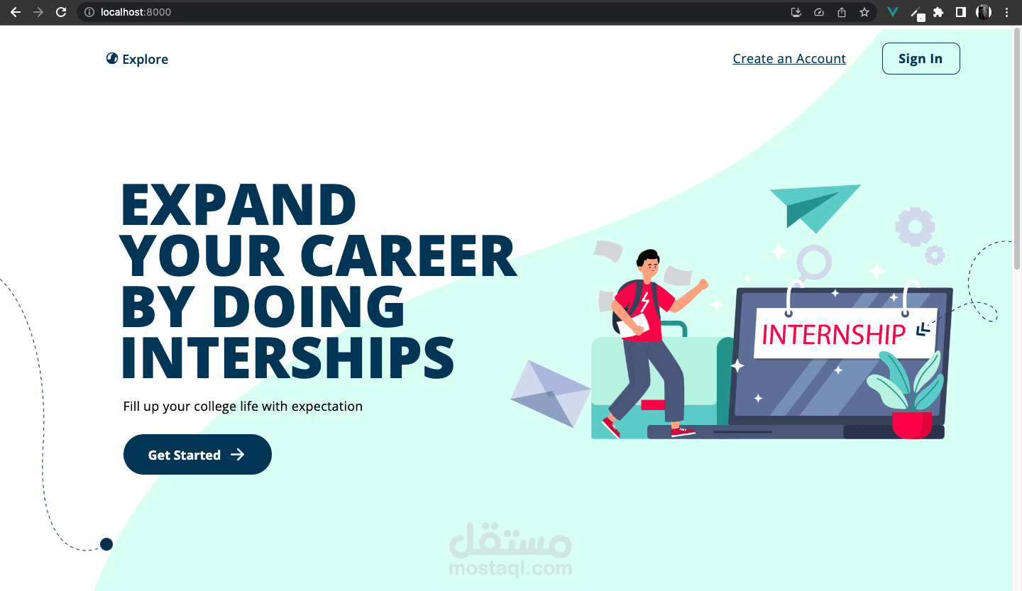 Internship (Vue.js)