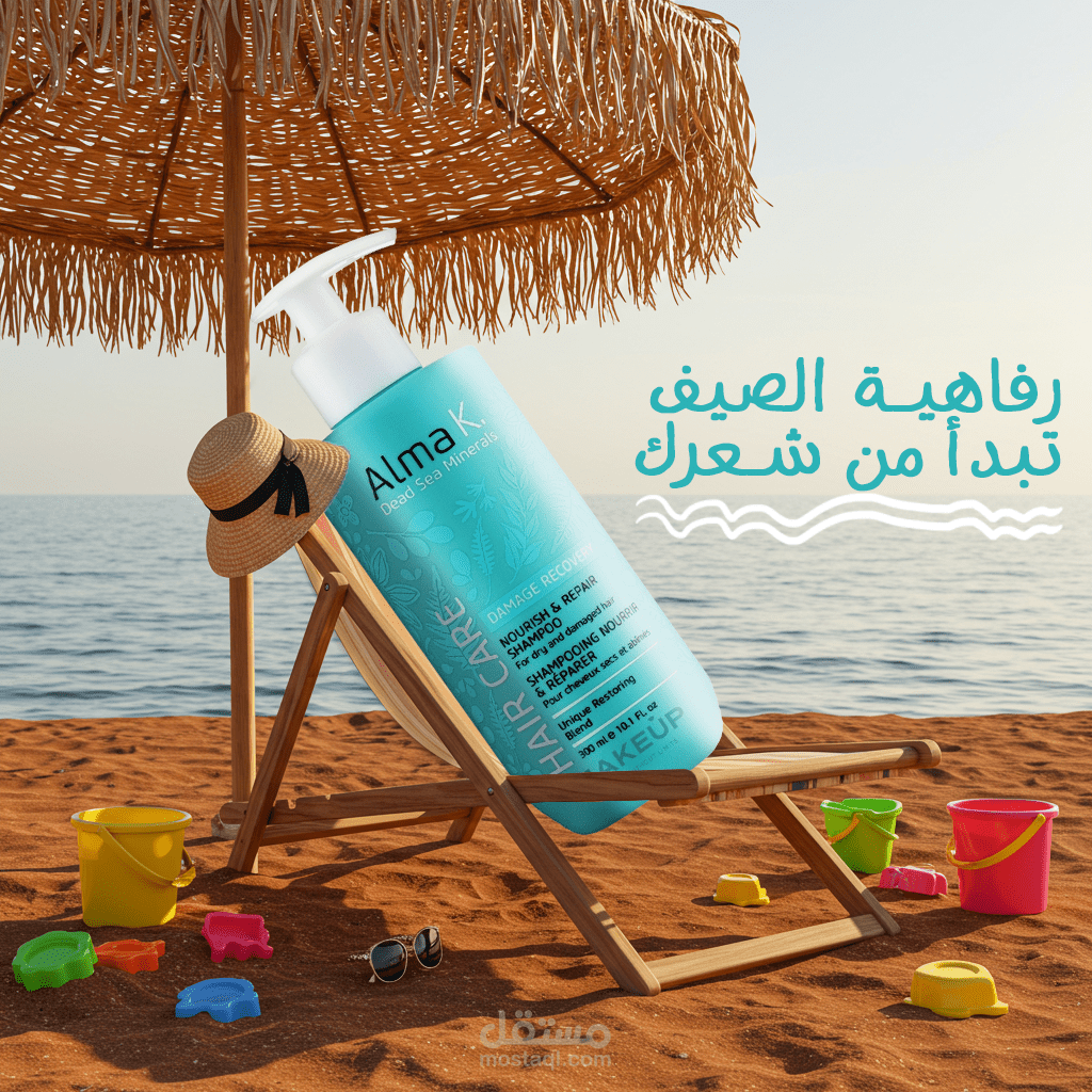 تصميم محتوى إبداعي لوسائل التواصل لمنتجات Alma K.