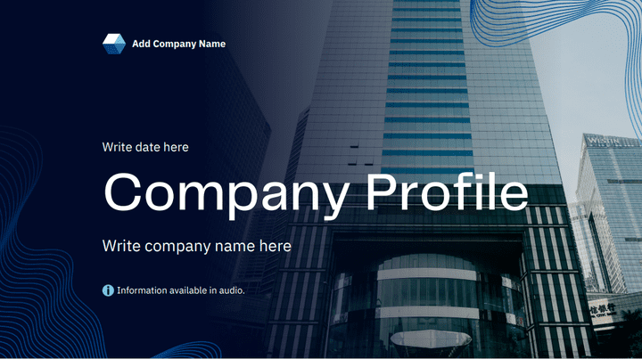 Blank Company Profile Business Presentation