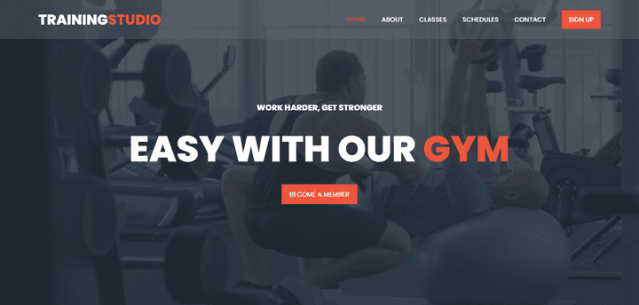 Gym Landing Page