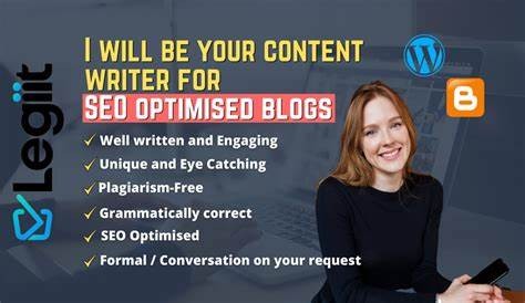 I will write 30 SEO blog posts monthly with images