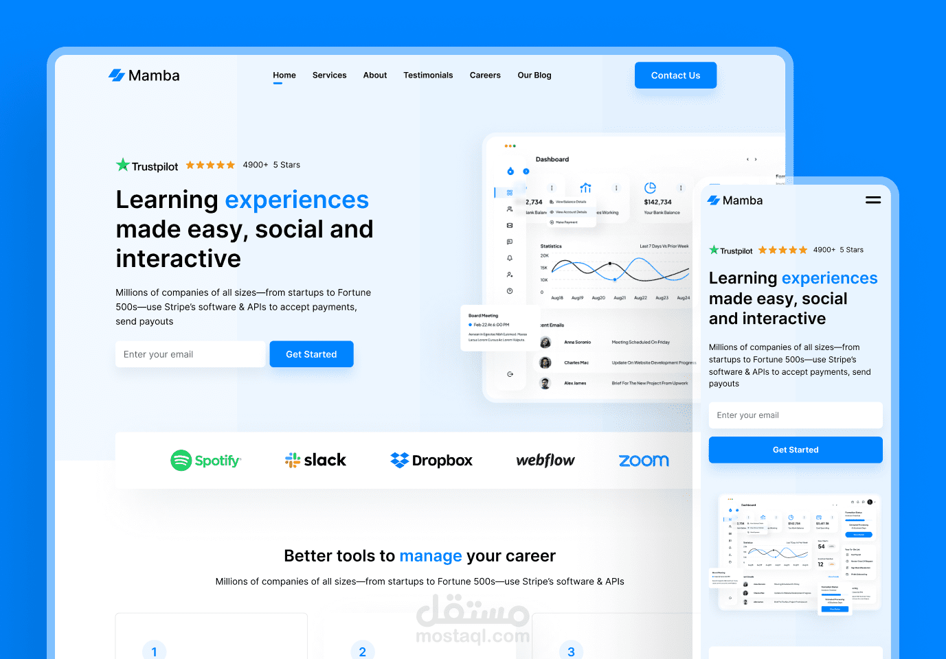 landing page