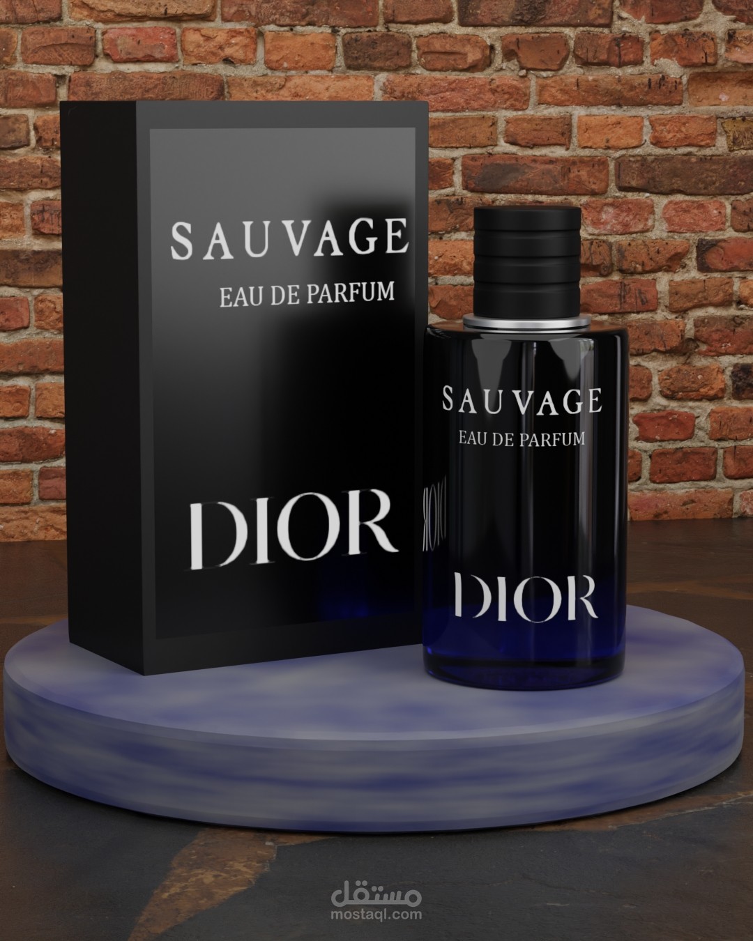 sauvage dior product 3d design