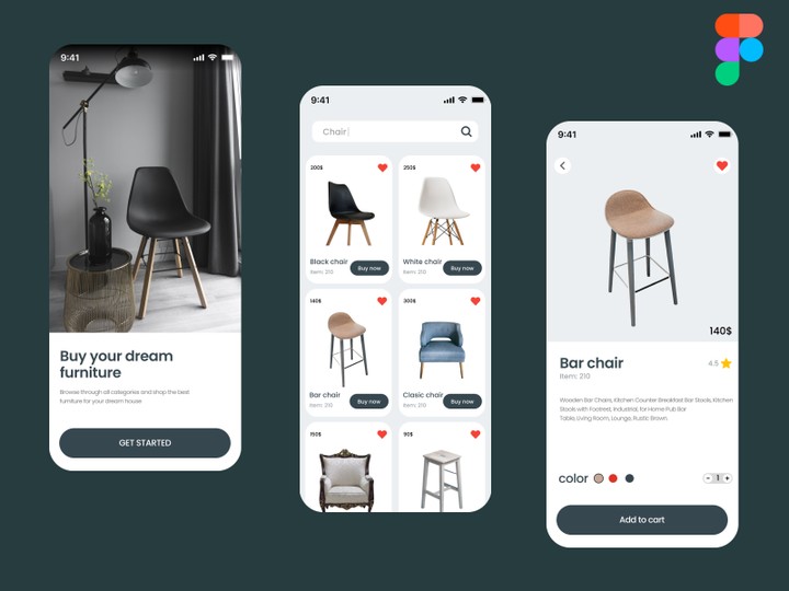 Furnitures- mobile app design