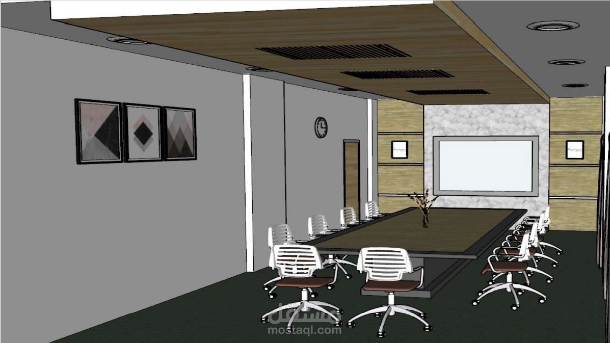 Meeting Room ببرنامج sketchup