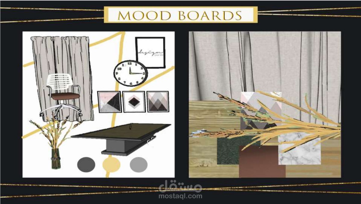 Mood Boards for Meeting Room & Room Director by photoshop