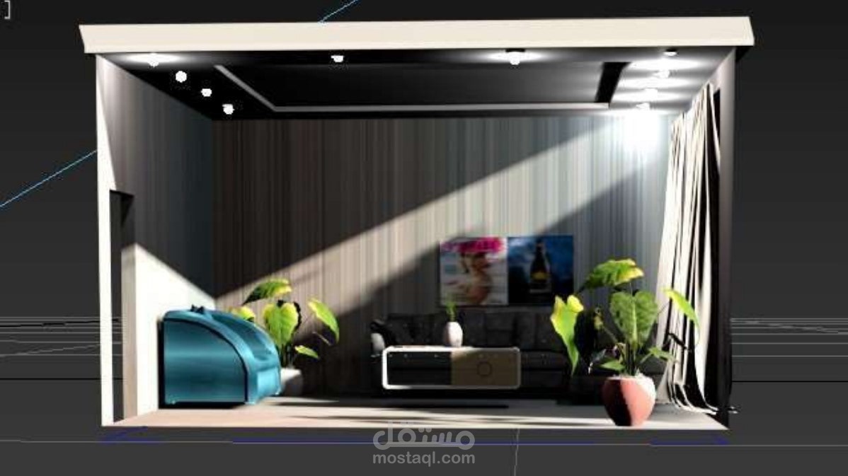 Living Room بواسطة برنامج 3d max