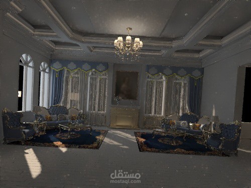 Living Room بواسطة برنامج 3d max