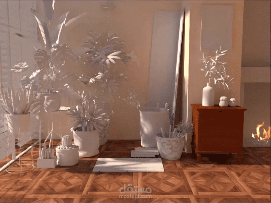 Living Room بواسطة برنامج 3d max